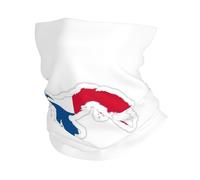 Panama Flag Map Print Ski Face Cover Cold Weather Scarf For Men Women, Neck Warmer Gaiter For Skiing Running