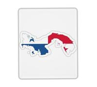 Panama Flag Map Print Small Desk Pad,Rubber Base with Precision Stitched Edges,Perfect for Office,Gaming