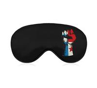 Panama Flag Nation Spirit Sleep Eye Mask Soft Eye Covers Blocking Lights Blindfold with Adjustable Strap for Travel Nap