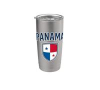 Panama Flag Shield Patriotic Stainless Steel Insulated Tumbler