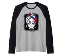 Panama Flag Woman Turban National Pride Raglan Baseball Tee