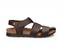 Panama Jack Mens Waterproof Bark Brown Leather Sandals - Stanley C1 - Dark Brown - Size EU 43