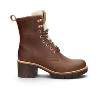 Panama Jack Tibi B2 Bark Brown Leather Waterproof Warm Winter Heeled Boots