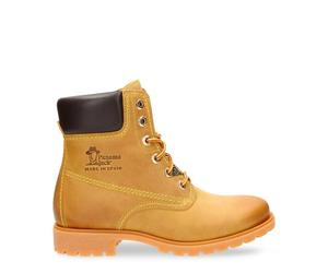 Panama Jack Womens 03 B1 Tan Boots Waterproof Leather Laces Hiking Ankle Chukka