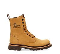 Panama Jack Women's Fortune Combat Boot, Ocre, 3 UK