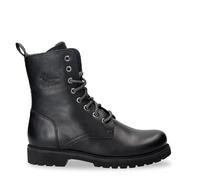 Panama Jack Women's Frisia B1 Black Waterproof Leather Combat Boots