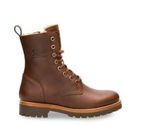 Panama Jack Women's Frisia B10 Bark Brown Waterproof Leather Combat Boots
