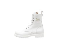 Panama Jack Women's Frisia Combat Boot, White, 6 UK