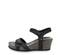 Panama Jack Women's Julia Basics Ankle Strap Sandals, Black, 6 UK