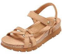 Panama Jack Women's Sally Flat Sandal, Cuero B8, 7 UK