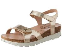Panama Jack Women's Sulia Shine Flat Sandal, Gold, 4 UK