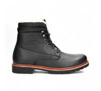 Panama Jacks Men's Black P03 Aviator Leather Combat Boots