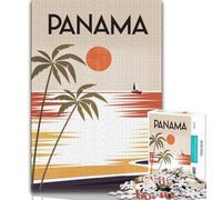Panama Jigsaw Puzzles for Adults 1000,for Educational Game Challenge Toy for Is Ideal As A Gift for The Whole Family 38x26cm