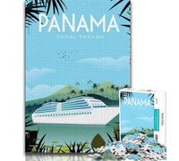 Panama Jigsaw Puzzles for Teenagers 1000 Piece Puzzle,Help The Brain Exercise Addictive Toys to Cultivate Patience A Work of Art 50x75cm