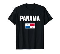 Panama Panamanian Flag Bandera panameña Value Graphic T-Shirt, Men, Black, L