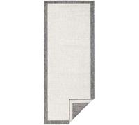 THE RUGS Panama Reversible Indoor Outdoor Rug Flatweave Polypropylene in Grey | Size: 80 cm x 250 cm THE RUGS Grey 80 cm x 250 cm