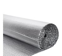 Panana 0.6m Wide Shed Log Double Aluminium Bubble Foil Insulation Loft Wall Home Wall Shed (0.6mx5m), Silver (0.6mx5m)