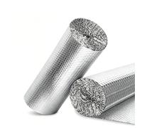 Panana 0.6m Wide Shed Log Double Aluminium Bubble Foil Insulation Loft Wall Home Wall Shed , Silver (0.6mx10m)