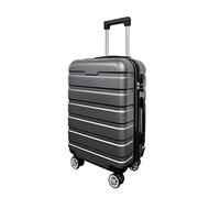 Panana 20/24/28" Modern Design Hard Shell Cabin ABS Suitcase 4 Wheel Luggage Trolley Case Lightweight (Silver-Grey, 28" Large)