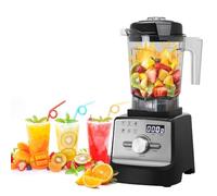 Panana 2000ml Professional Smoothie Blender, 2200W Powerful Blender Smoothie Maker with 5 Menu and 9 Speed for Kitchen Ice Crusher, Smoothies, Fruit Juice, Protein Shake