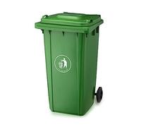Panana 3 COLORS 240L Wheelie Bin Large Recycling Council Size Outdoor Rubbish Rubber Wheel Bins for Trash and Rubbish(Green)