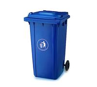 Panana 3 COLORS 240L Wheelie Bin Large Recycling Council Size Outdoor Rubbish Rubber Wheel Bins for Trash and Rubbish(Blue)