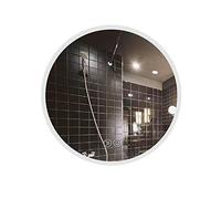 Panana 3 Colour Changing LED Light Illuminated Bathroom Mirror Wall Mounted with Demister Touch Sensor Switch,Round 500mm x 500mm