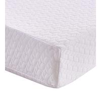 Panana 3ft Single Mattress Budget Economy Foam Mattress Orthopedic Infused Reflex Full Foam Mattress in White 10cm Thick, Come with A Free Cover