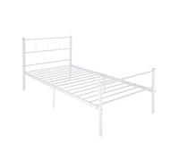 Panana 3FT Single Metal Bed Frame Teens Adults Children Bedroom Modern Style White