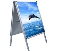 Panana A-Board Double Side Aluminium Pavement Sign, Snap Frame Poster Display Stand (A2)