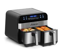 Panana Air Fryer Dual Zone Basket Air Fryer 9L Large Capacity, 8 Pre-Set Function XL Airfryer, Sync Cooking Function, Oil-Free Cooking Technology, One Touch Control Air Fryers