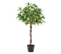 Panana Artificial Plant 1 Pack 90cm Tall Leaf Topiary Bay Tree Laurel Ball Decorative Faux Plants in Pot (Bay Tree, 1 Pack)