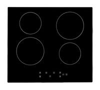 Panana Ceramic Hob 60cm, Electric Cooktop Built-in 4 Zone Black Glass