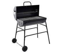 Panana Charcoal BBQ - Portable Barrel Barbecue with Warming Rack, Temperature Gauge, Wheels, Large Cooking Grill,Portable BBQ Use Anywhere In Your Garden (#2)
