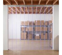 Panana Clear PVC Strip Door Curtain, 1m x 2m, Industrial Heavy Duty Plastic Door Curtain for Warehouse, Freezer, Commercial Kitchen, Easy Installation,Temperature Control & Insect Barrier (1.5m*2m)