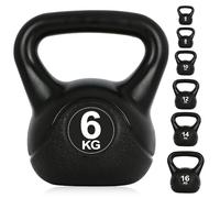 Panana Core Balance Kettlebell, HDPE Coated Kettle Bell Weights for Strength Training, Kettle Bells for Home Gym Fitness, 6KG, 8KG, 10KG, 12KG, 14KG, 16KG (6, Kilograms)