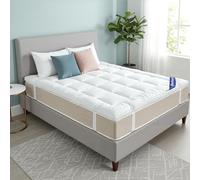 Panana Economy Super King Mattress Topper, Hotel Quality Super Soft 6cm Thick 6FT Micro Fiber Bed Topper, Anti Allergenic,Pressure Relieving,183 x 200 x 6CM, White