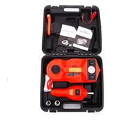 Panana Electric Car Jack Kit 5Ton 12V Portable Hydraulic Jack Vehicle Lift with Impact Wrench and Tire Inflator Pump,Repair Floor Jack for Tire Change with LED Light