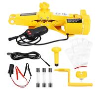 Panana Electric Car Scissor Jack 3 Ton DC 12V Auto Trailer Floor Jack Kit Low Profile Vehicle Lift Set Tire Change Emergency Tyre Repair Kit with Carrying Case