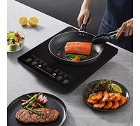 Panana Electric Induction Hob Portable Digital Touch Single Cooker Hot Plate, Black