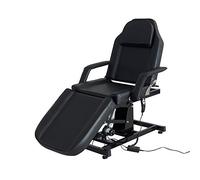 Panana Electric Massage Table Spa Tattoo Beauty Bed 3 Folding Therapy Treatment Table Electric Control Lifting (Black)