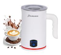 Panana Electric Milk Frother Steamed, 4 in 1 Automatic Frother and Milk Steamer, Hot & Cold Milk Warmer, 430ml, Temperature Control Auto Shut-Off, for Coffee, Latte, Cappuccino, Chocolate Milk (White)