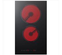 Panana Electric Radiant Domino Ceramic Hob 52cm*30cm 2-Zone Built-in Touch Controls Child Lock Timer