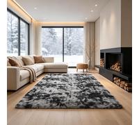 PANANASTORE Extra Large Thick Shaggy Rug Soft Living Room Bedroom Carpet Hallway Runner Rugs,Non-Slip, (Dark Grey 160x230cm)