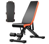 Panana Foldable Weight Bench, Adjustable Strength Training Fitness Benches, Utility Bench Incline Decline Full Body Workout Weights Bench for Home Gym