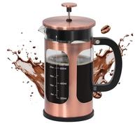 Panana French Press Coffee Maker 34oz Coffee Press, Cold Brew Coffee Tea Pot for Travel, Heat Resistant Thickness Borosilicate Glass Cafetiere (Copper-1)