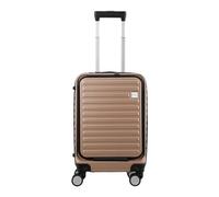Panana Hard Shell Suitcase Trolley, Carry On Hand Cabin Luggage Lightweight Travel Bag with TSA Lock & Durable 4 Spinner Wheels (Champagne)