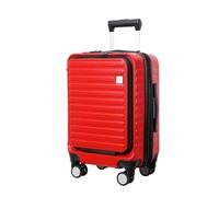 Panana Hard Shell Suitcase Trolley, Carry On Hand Cabin Luggage Lightweight Travel Bag with TSA Lock & Durable 4 Spinner Wheels (Red)