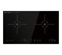Panana Induction Hobs, Black Glass Built-in 2 Zone 3500W 60-centimetre