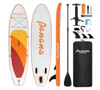 Panana Inflatable Stand Up Paddle Board 10ft SUP Board for Adults & Youth, Wide Stable Anti-Slip iSUP Kit with Paddle, Pump, Leash, Fin & Backpack for Surfing, Yoga, Fishing, All Water